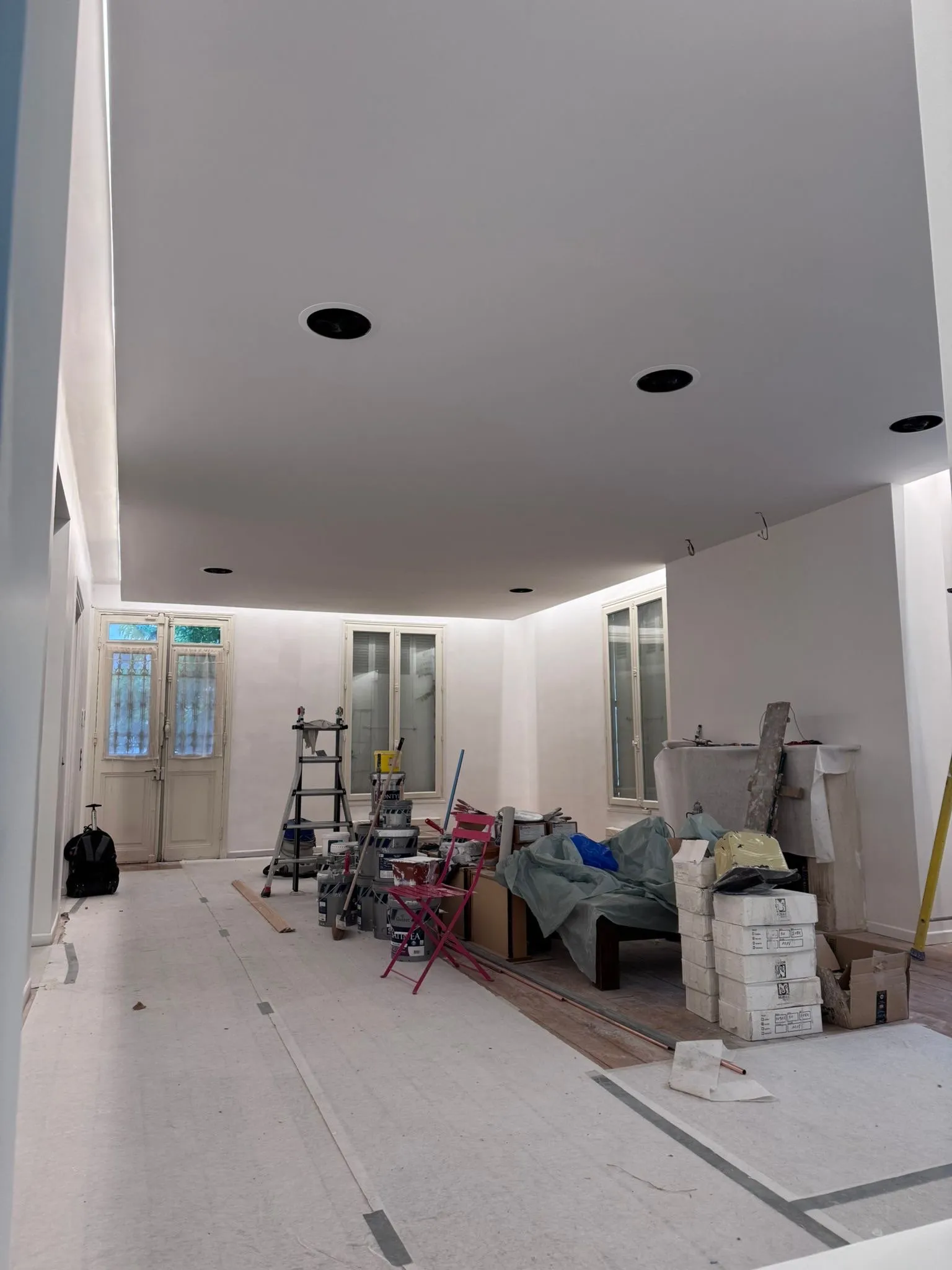 Intérieur en cours d’aménagement