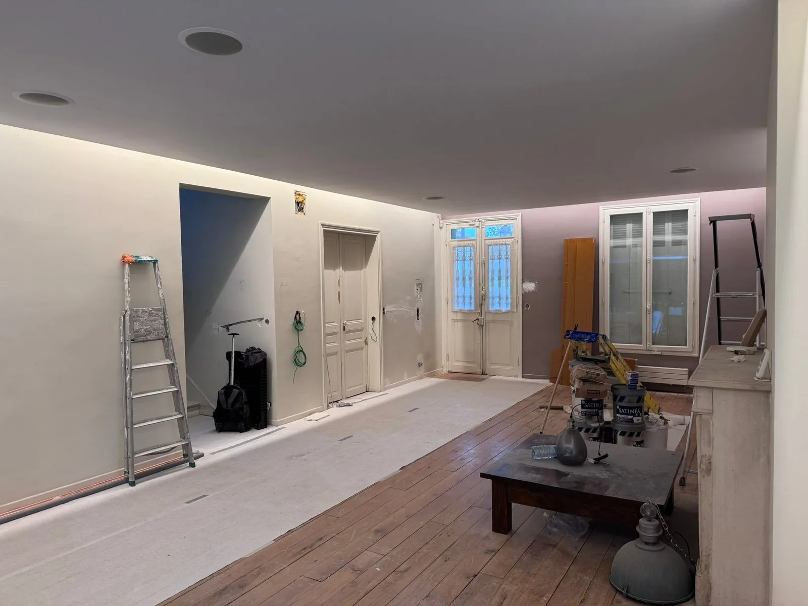 Avancement du chantier intérieur