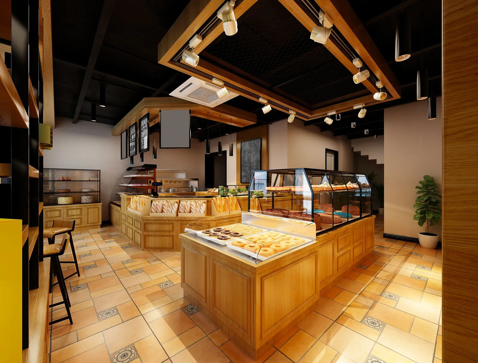 Boulangerie équipée d’un éclairage et d’une gestion technique domotique